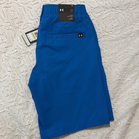 Under Armour Drive Taper Golf Men’s Flat Front Blue Shorts Size 30 9 inch inseam - Picture 10 of 10
